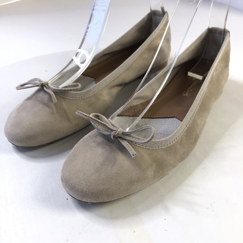 Lavorazione Artigiana EUR 39 US 8 Slip On Ballet Flats Shoes Suede Beige